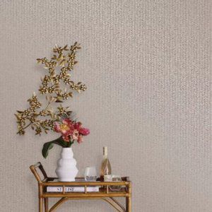 OPALHOUSE WALLPAPER *SAMPLE* - METALLIC GAMBIA SILVER